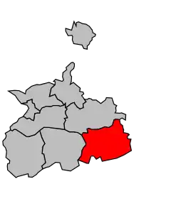 Cantonul La Côte-Saint-André în cadrul arondismentului