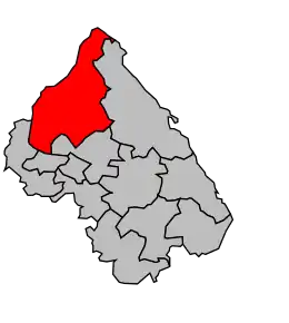 Cantonul Crémieu în cadrul arondismentului