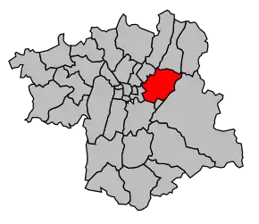 Cantonul Domène în cadrul arondismentului