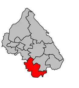 Cantonul Le Grand-Lemps în cadrul arondismentului