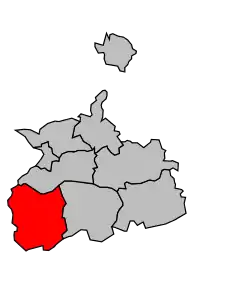 Cantonul Roussillon în cadrul arondismentului