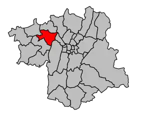 Cantonul Tullins în cadrul arondismentului