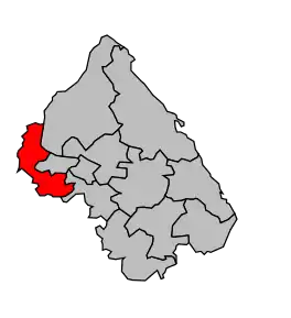 Cantonul La Verpillière în cadrul arondismentului