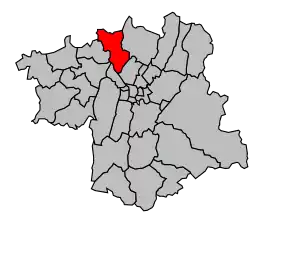 Cantonul Voiron în cadrul arondismentului