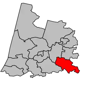 Cantonul Amou în cadrul arondismentului