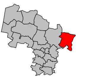 Cantonul Gabarret în cadrul arondismentului