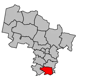 Cantonul Geaune în cadrul arondismentului