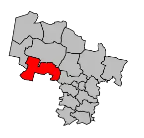 Cantonul Morcenx în cadrul arondismentului