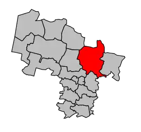 Cantonul Roquefort în cadrul arondismentului