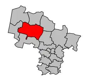 Cantonul Sabres în cadrul arondismentului