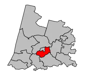 Cantonul Dax-Sud în cadrul arondismentului