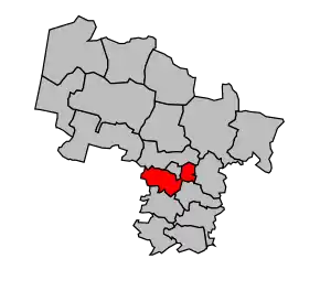 Cantonul Mont-de-Marsan-Sud în cadrul arondismentului