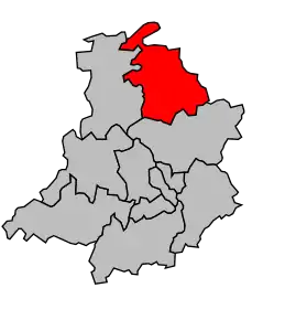 Cantonul Droué în cadrul arondismentului