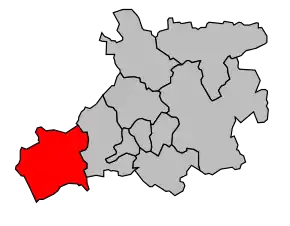 Cantonul Saint-Aignan în cadrul arondismentului