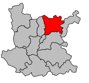 Cantonul Charlieu în cadrul arondismentului