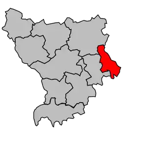 Cantonul Chazelles-sur-Lyon în cadrul arondismentului