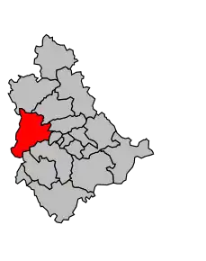 Cantonul Loudes în cadrul arondismentului