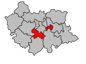 Cantonul Cahors-Sud în cadrul arondismentului