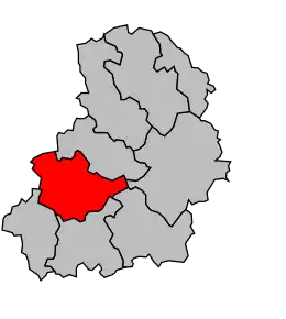 Cantonul Gourdon în cadrul arondismentului