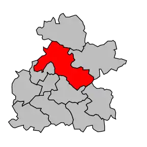 Cantonul Seyches în cadrul arondismentului