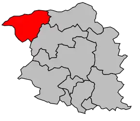 Cantonul Champtoceaux în cadrul arondismentului