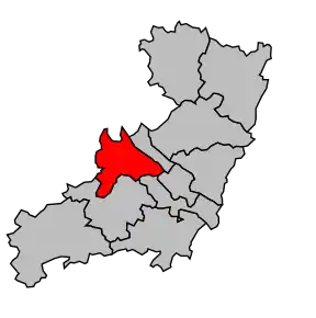 Cantonul Gennes în cadrul arondismentului