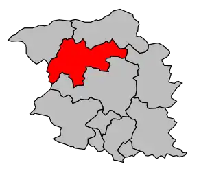 Cantonul Montrevault în cadrul arondismentului