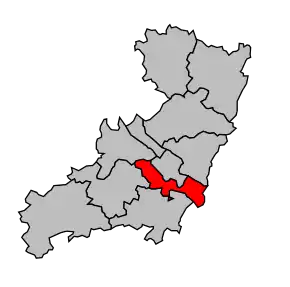 Cantonul Saumur-Sud în cadrul arondismentului