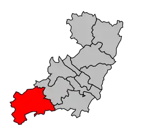 Cantonul Vihiers în cadrul arondismentului