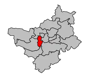 Cantonul Angers-Ouest în cadrul arondismentului