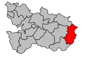 Cantonul Barenton în cadrul arondismentului