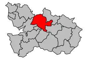 Cantonul Brécey în cadrul arondismentului