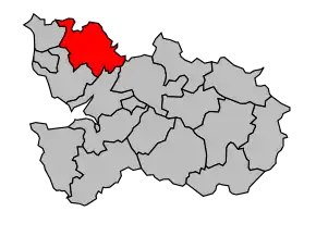 Cantonul La Haye-Pesnel în cadrul arondismentului