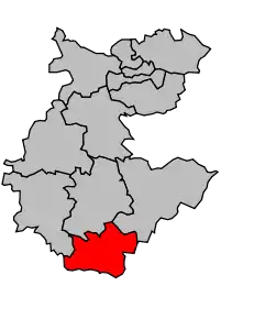 Cantonul Anglure în cadrul arondismentului