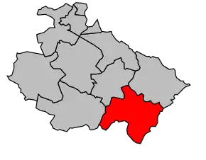 Cantonul Doulaincourt-Saucourt în cadrul arondismentului