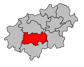 Cantonul Longeau-Percey în cadrul arondismentului