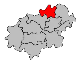 Cantonul Val-de-Meuse în cadrul arondismentului