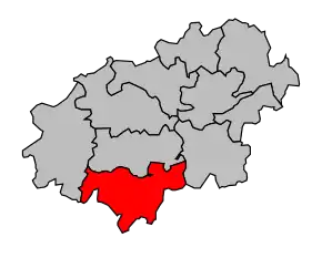 Cantonul Prauthoy în cadrul arondismentului