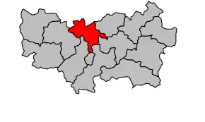 Cantonul Ambrières-les-Vallées în cadrul arondismentului