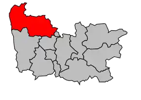 Cantonul Chailland în cadrul arondismentului