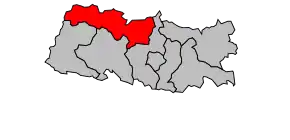 Cantonul Cossé-le-Vivien în cadrul arondismentului