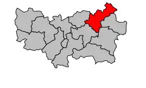 Cantonul Couptrain în cadrul arondismentului