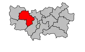 Cantonul Gorron în cadrul arondismentului