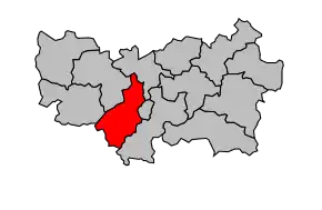 Cantonul Mayenne-Ouest în cadrul arondismentului