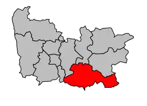 Cantonul Meslay-du-Maine în cadrul arondismentului