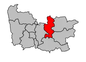 Cantonul Montsûrs în cadrul arondismentului