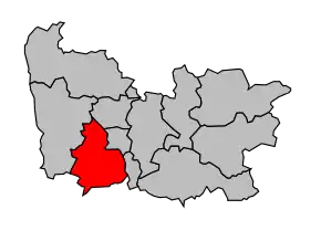 Cantonul Saint-Berthevin în cadrul arondismentului