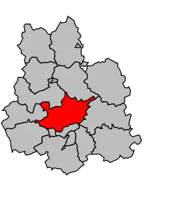Cantonul Charny-sur-Meuse în cadrul arondismentului