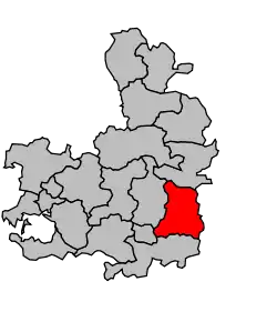 Cantonul Allaire în cadrul arondismentului