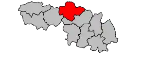 Cantonul Cléguérec în cadrul arondismentului